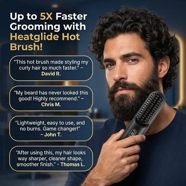 2 in 1 Cordless Hair Straightener Brush