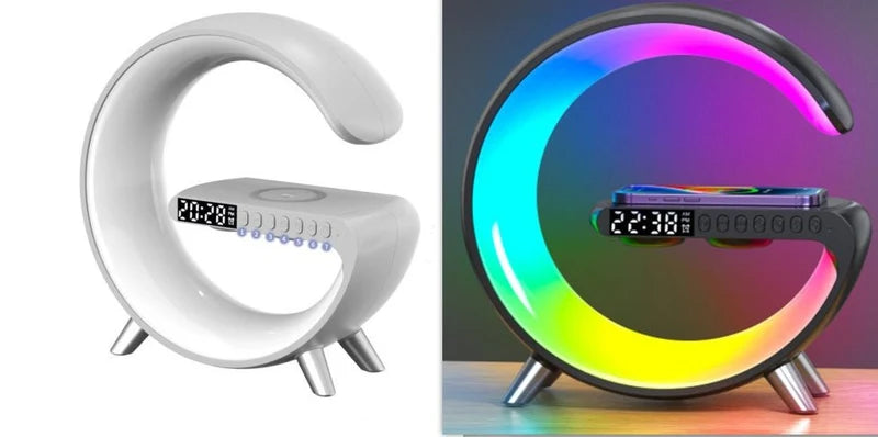 G Shaped LED Lamp Bluetooth Speake